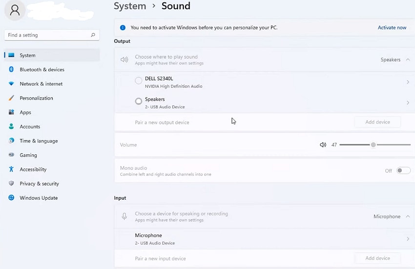 adjust sound settings on voice recorder for windows 11