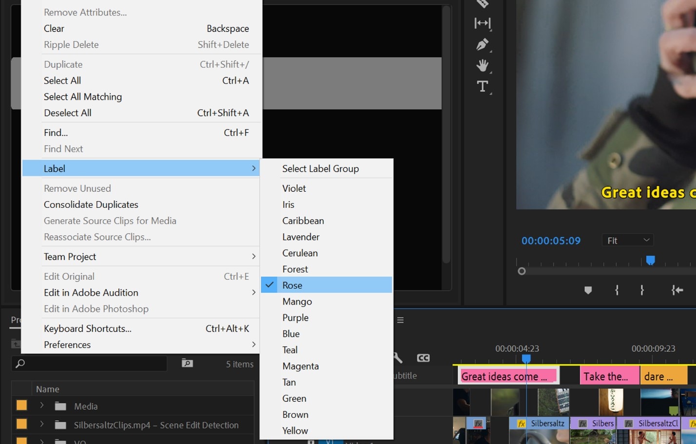 sous-titres automatiques premiere pro