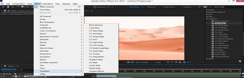 Video Transition Animation with After Effects