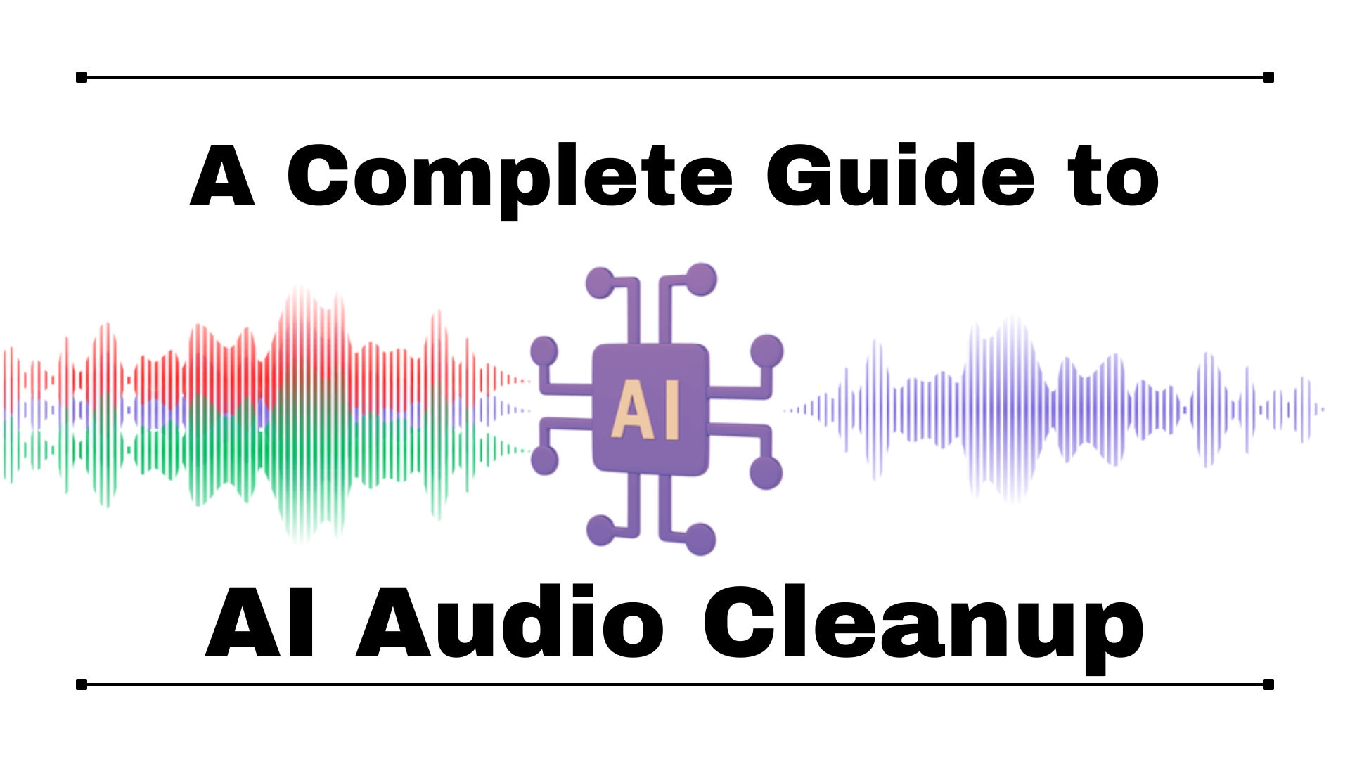 Improve Audio Clarity using AI Audio Cleanup