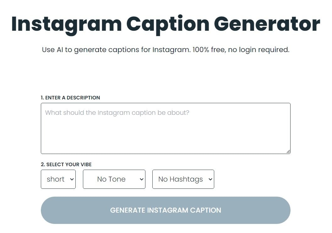 pally generador de subtítulos de instagram