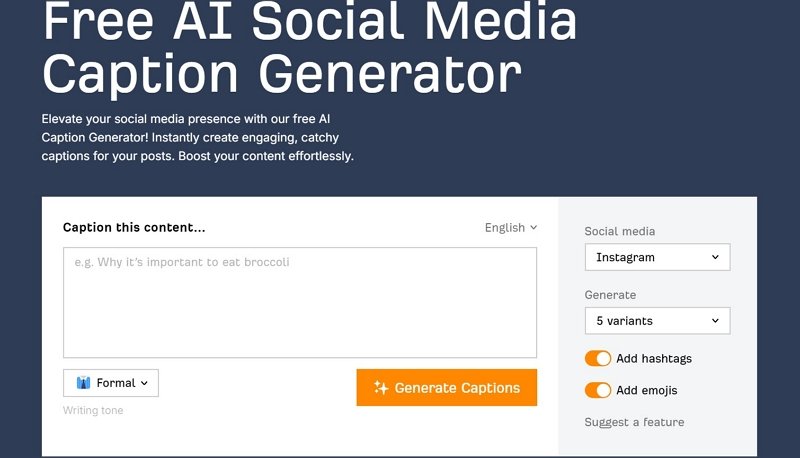 ahrefs free ai caption generator