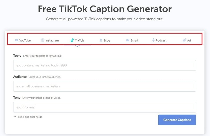 coschedule free caption generator