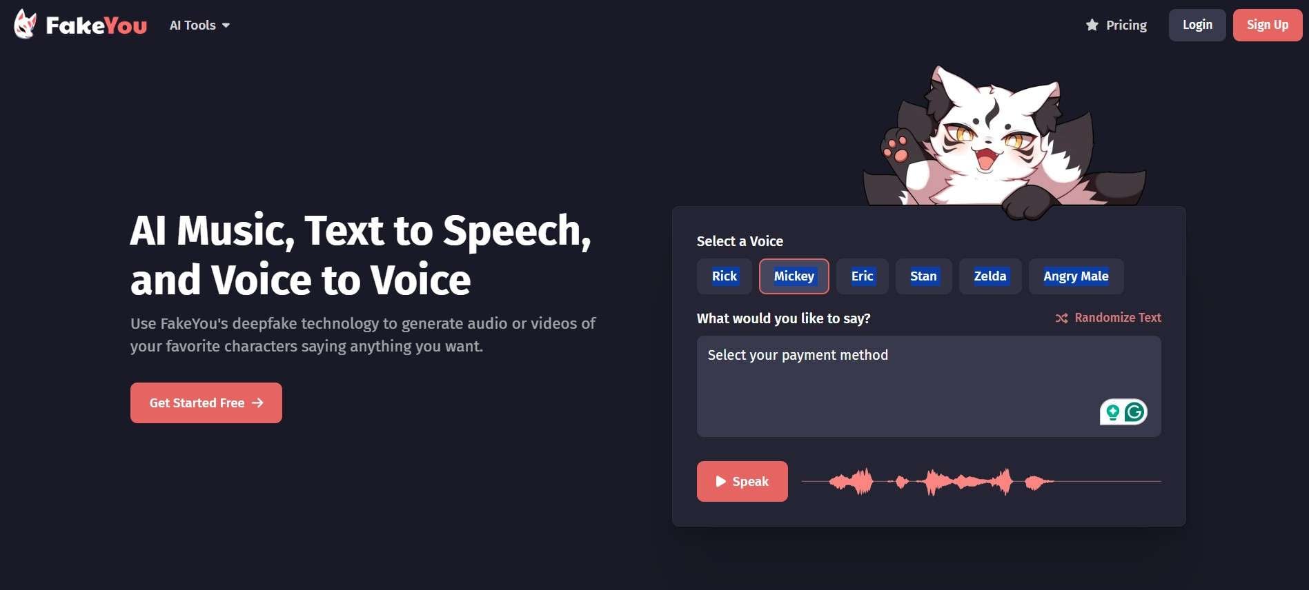 get started with fakeyou rapper voice generator