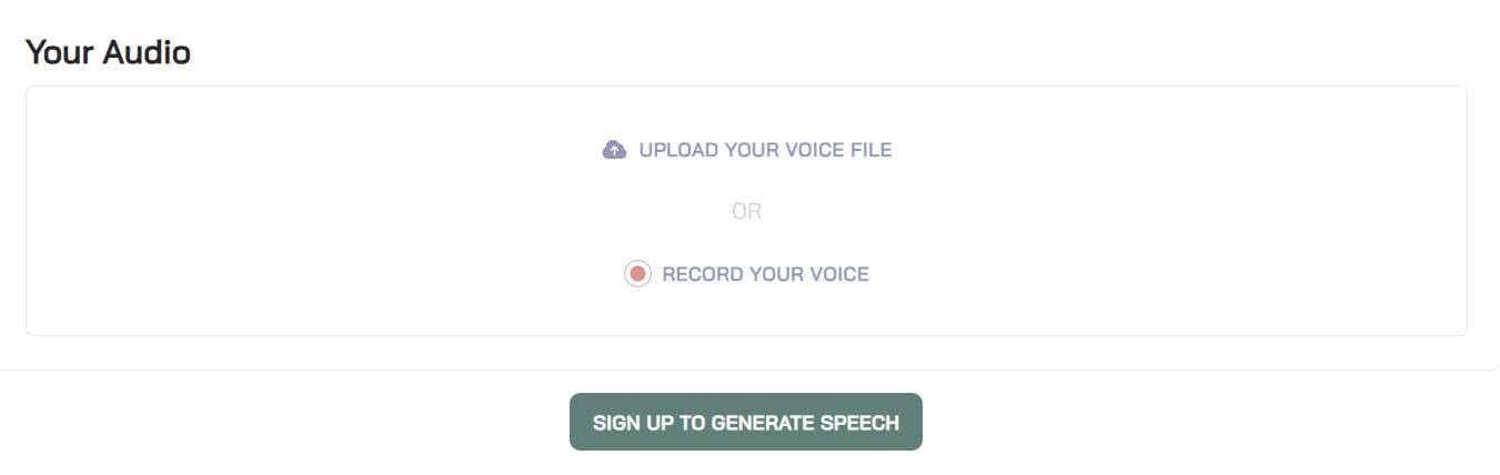 upload your audio to generate rapper voice