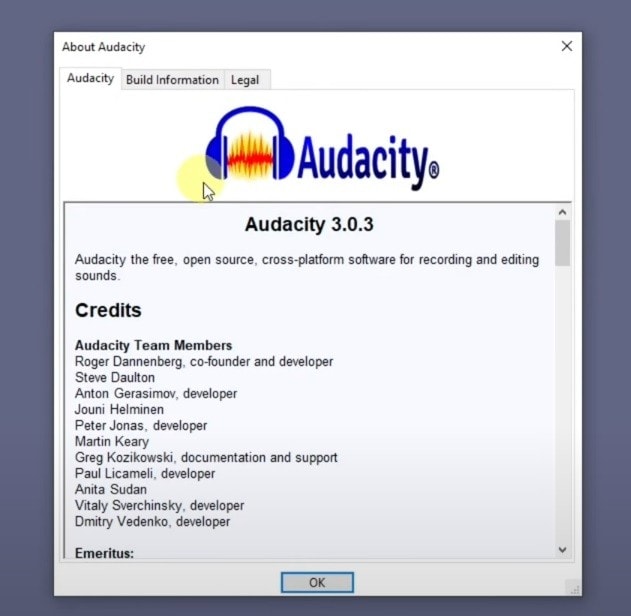 about audacity page