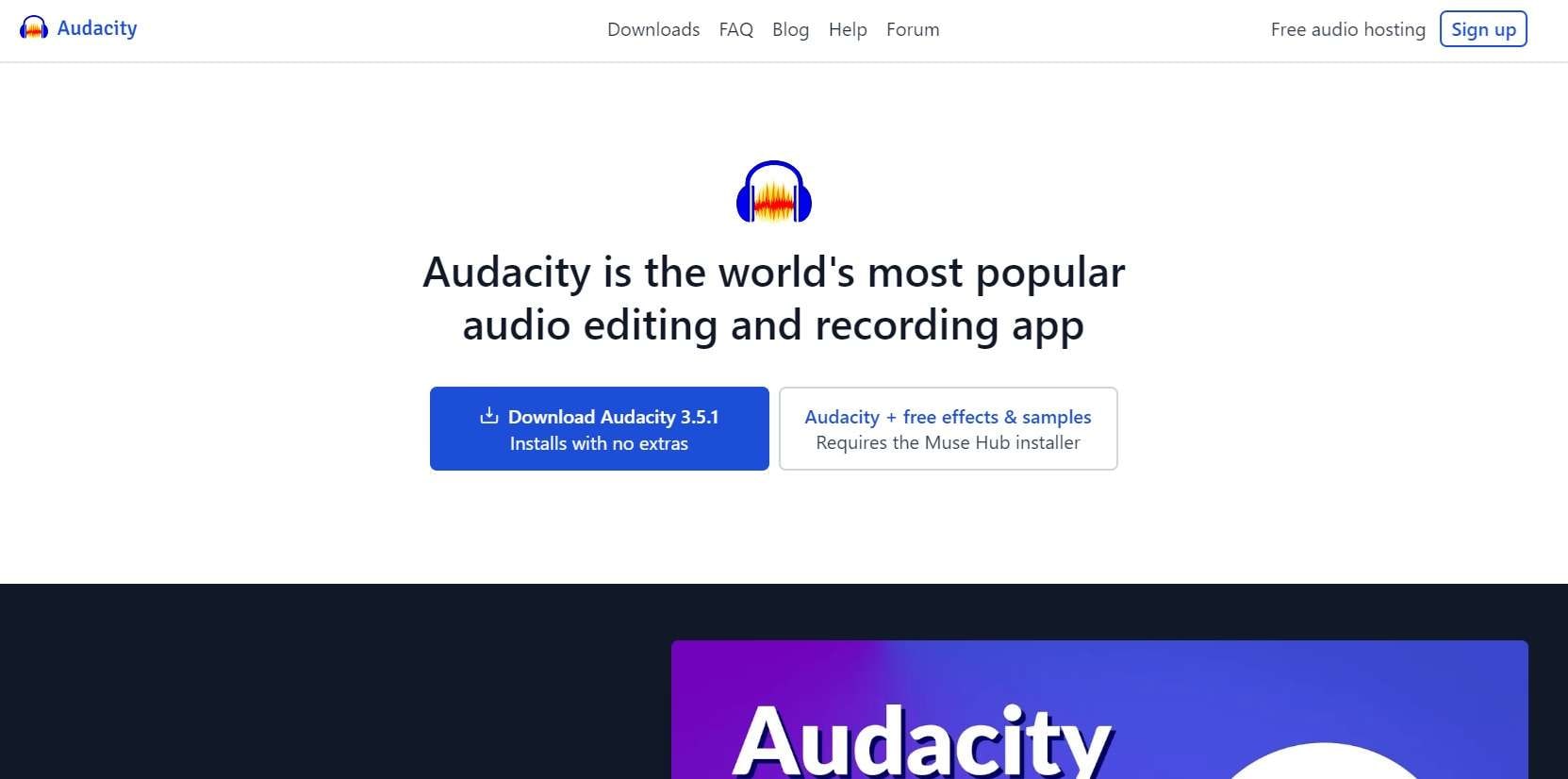 download audacity pc sound recording tool 