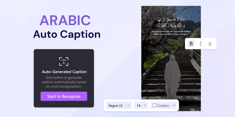 Cómo añadir subtítulos en árabe automáticamente con IA