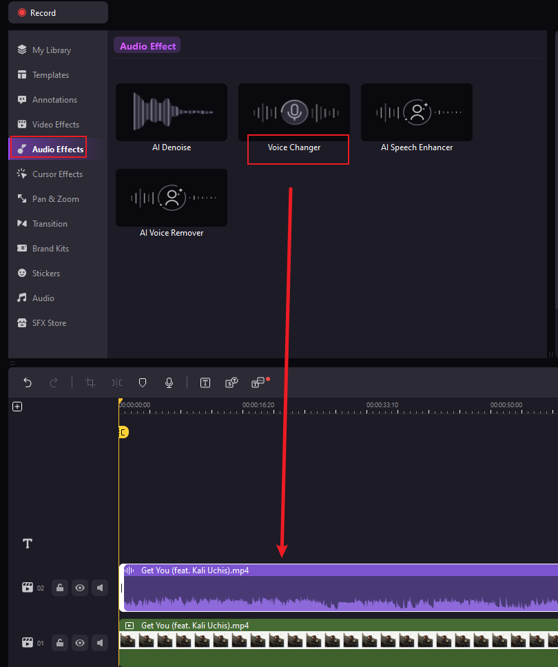 elige wondershare democreator cambiador de voz para discord