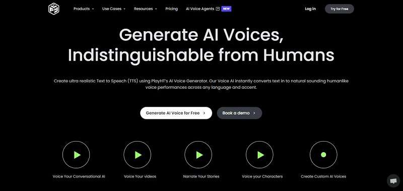 playht ai character voice generator