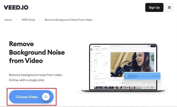 choose a video to remove noise online