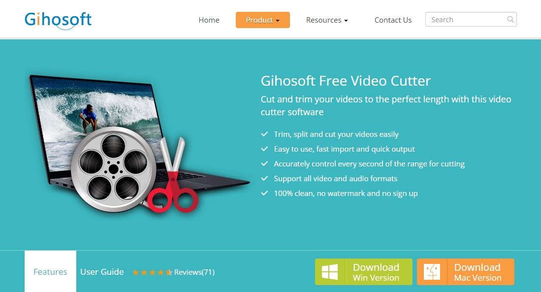 gihosoft free video cutter online free