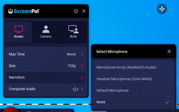 screenplay laptop recording tool 