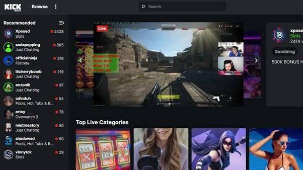 kick online live streaming gaming platform