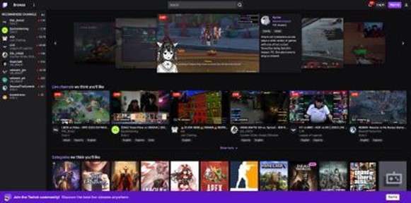 online live streaming gaming platform by twitch