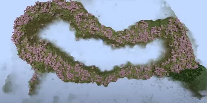 cherry grove with pink trees map