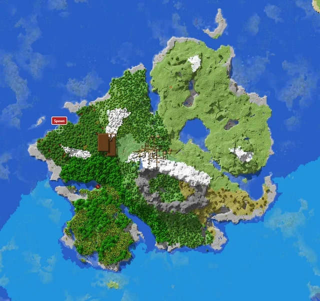 fortnite map with a minecraft seed