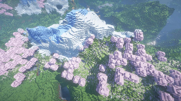 pink and white minecraft map