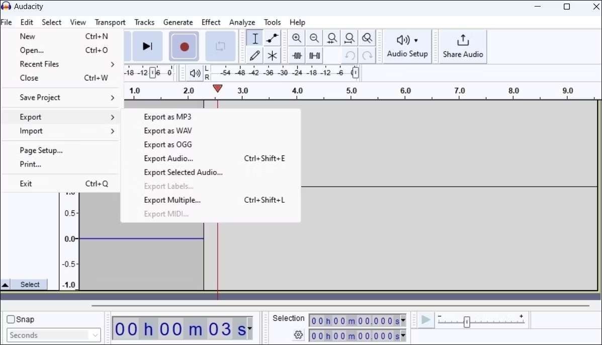 audacity mp3 recorder for pc
