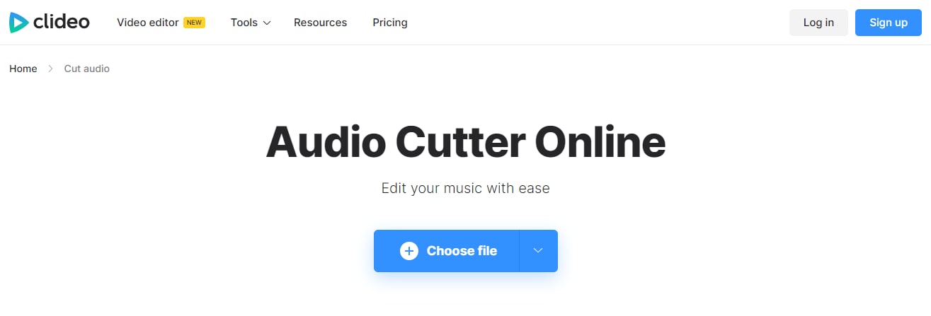 clideo mp3 song cutter online free