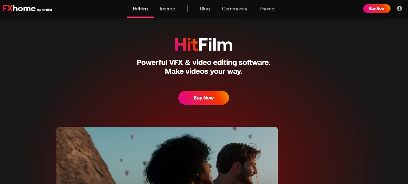 hitfilm home page