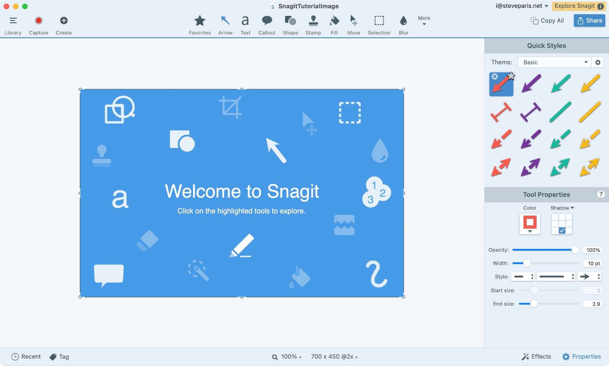 snagit herramienta de anotación de capturas de pantalla 