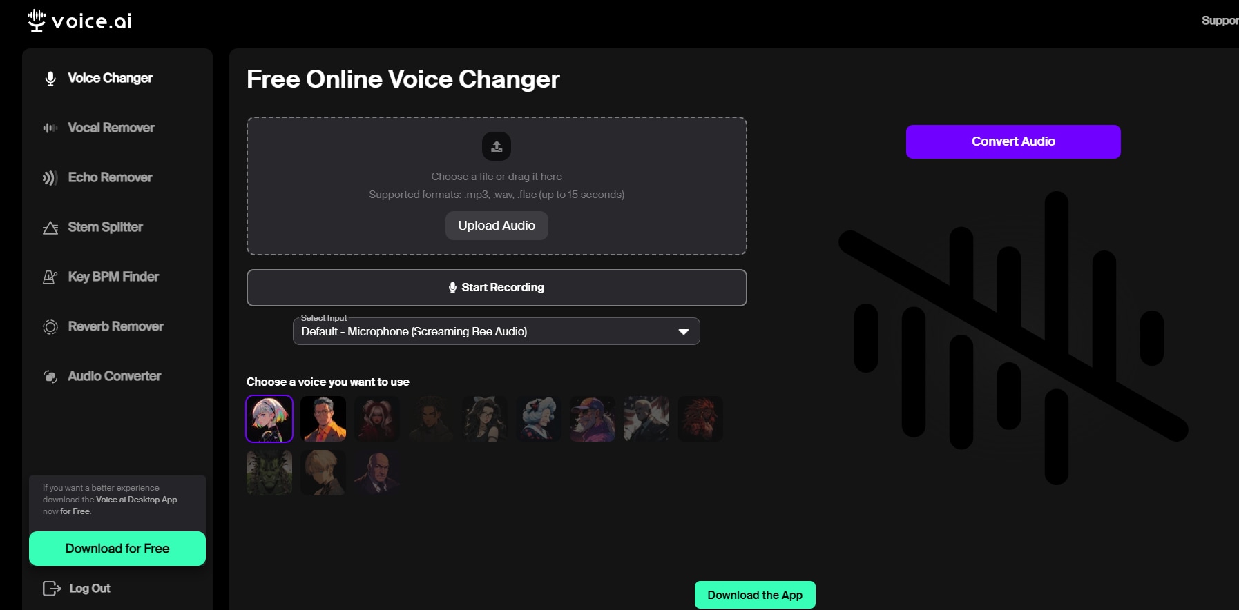 online free voice modifier