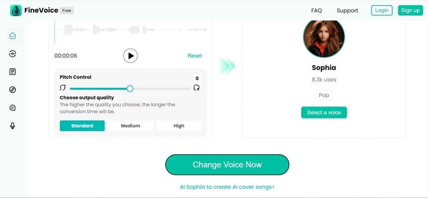 online voice changer fineshare