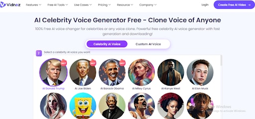 vidnoz voice changer tool