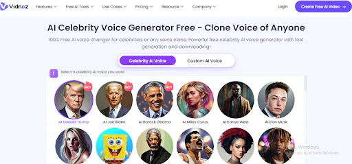 vidnoz voice changer tool