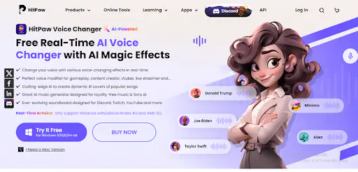 hitpaw free voice changer for youtube videos