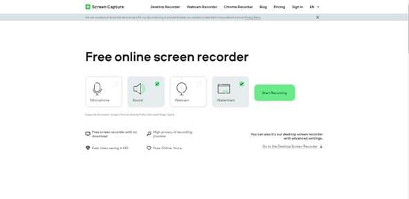 free online screen recording website