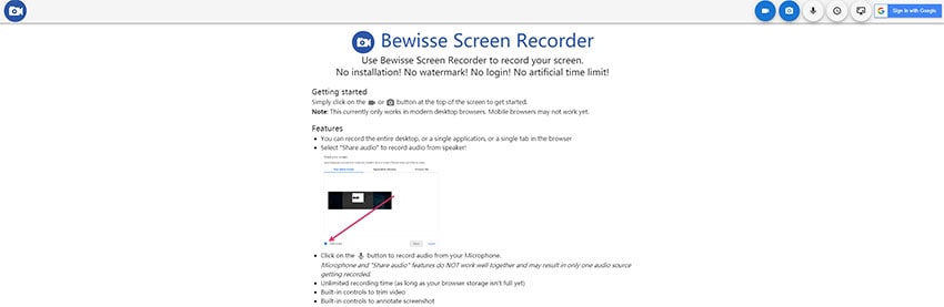 bewisse screen recorder