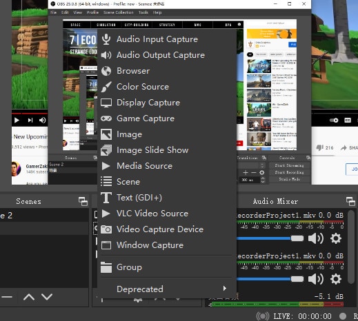 recording with obs