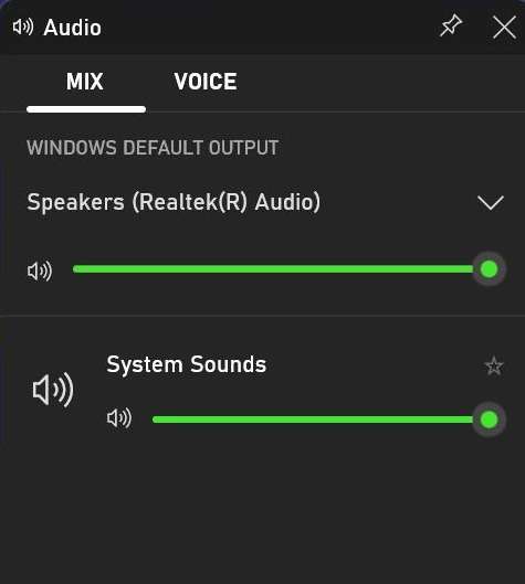 audio output sources