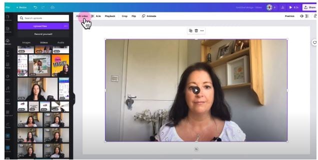 canva edit video feature