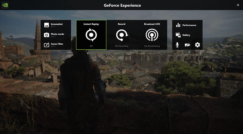 nvidia shadowplay gameplay recording utility