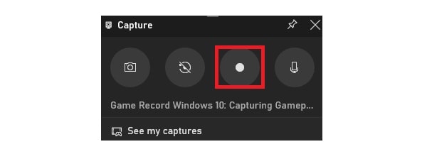 red record button