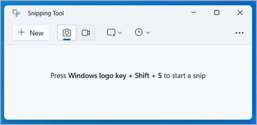 windows 11 snipping tool interface