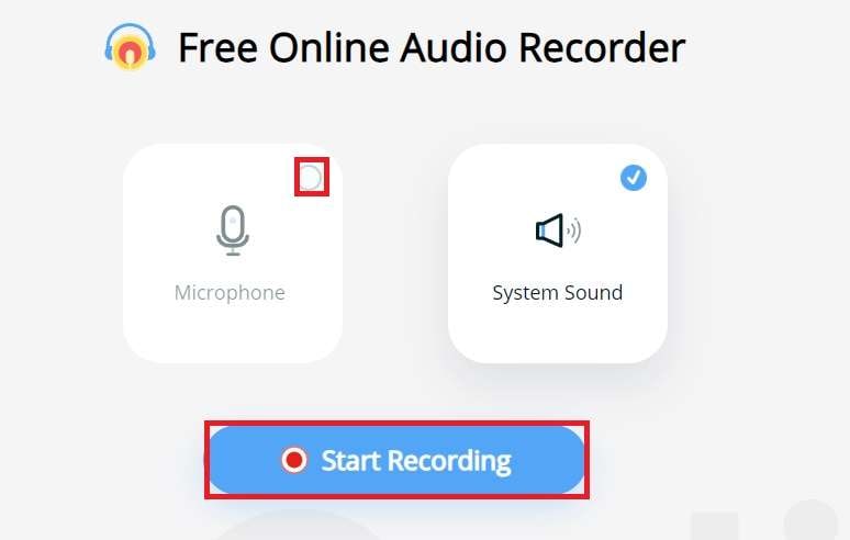 starting audio recording in apowersoft 