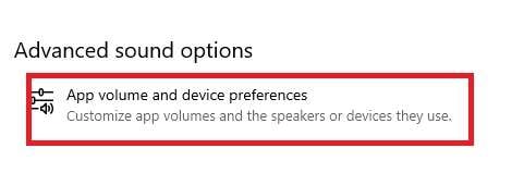 advanced sound options in windows 