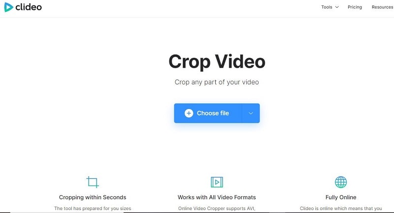 clideo crop video