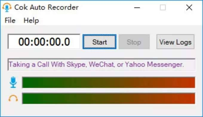 cok auto recorder main window