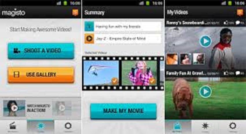 combine videos on android magisto