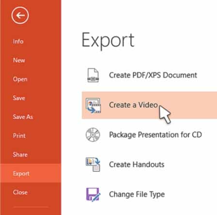 create a video from powerpoint