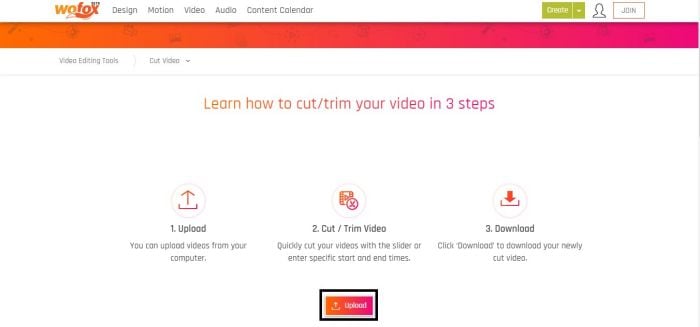 crop and mute video online step2