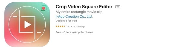 crop video square editor