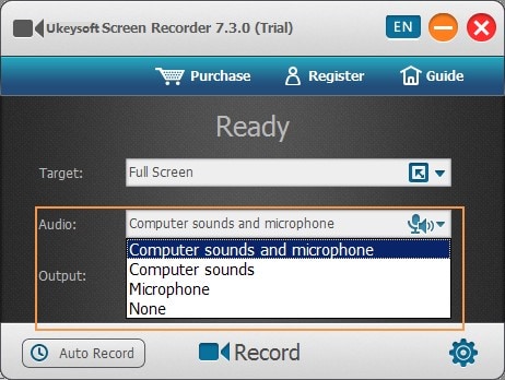 customize recording ukeysoft