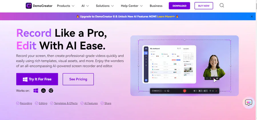 wondershare democreator home page