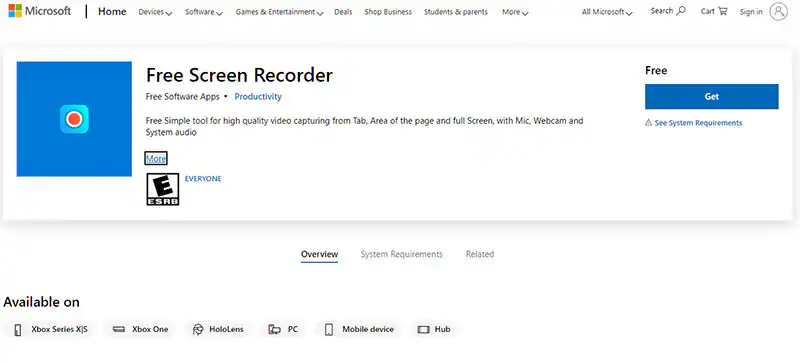 free screen recorder